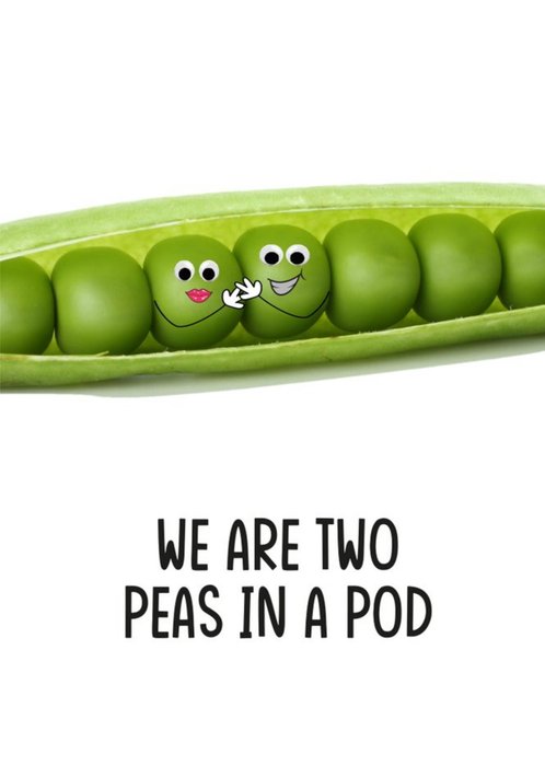 Cute Photographic Two Peas In A Pod Anniversary Card