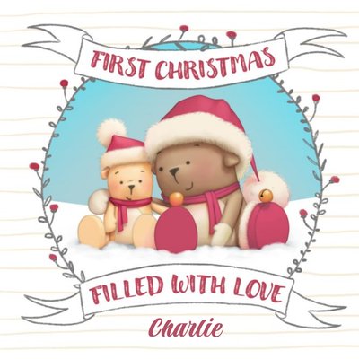 First Christmas Together Bear Card