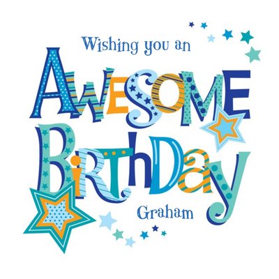 Wishing You an Awesome Birthday Card