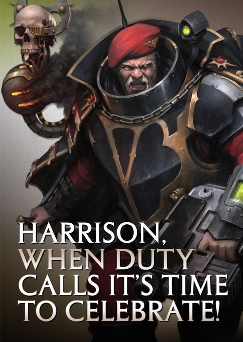 Warhammer When Duty Calls Its Time To Celebrate Card