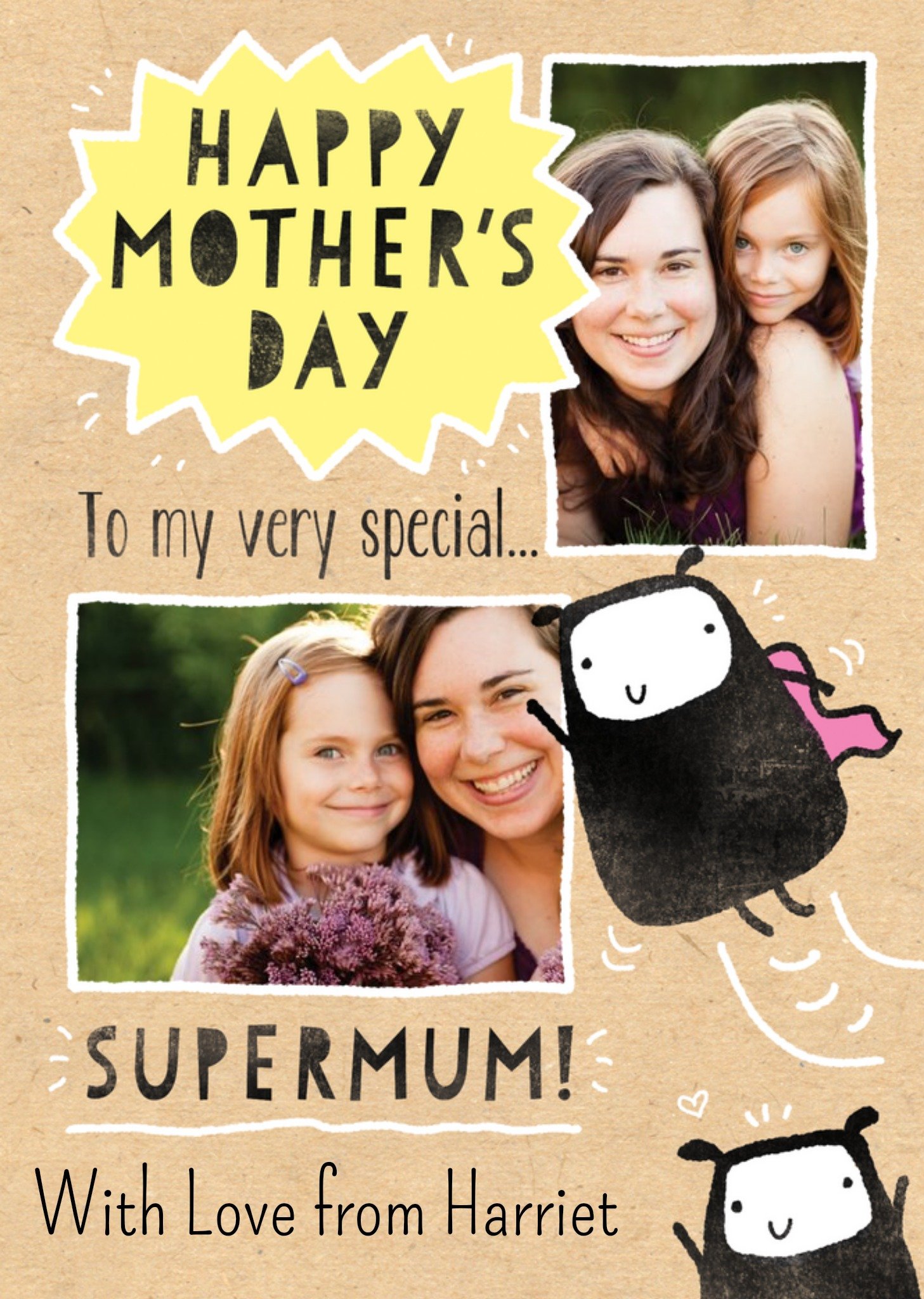 Moonpig To My Very Special Super Mum Mothers Day Card, Large