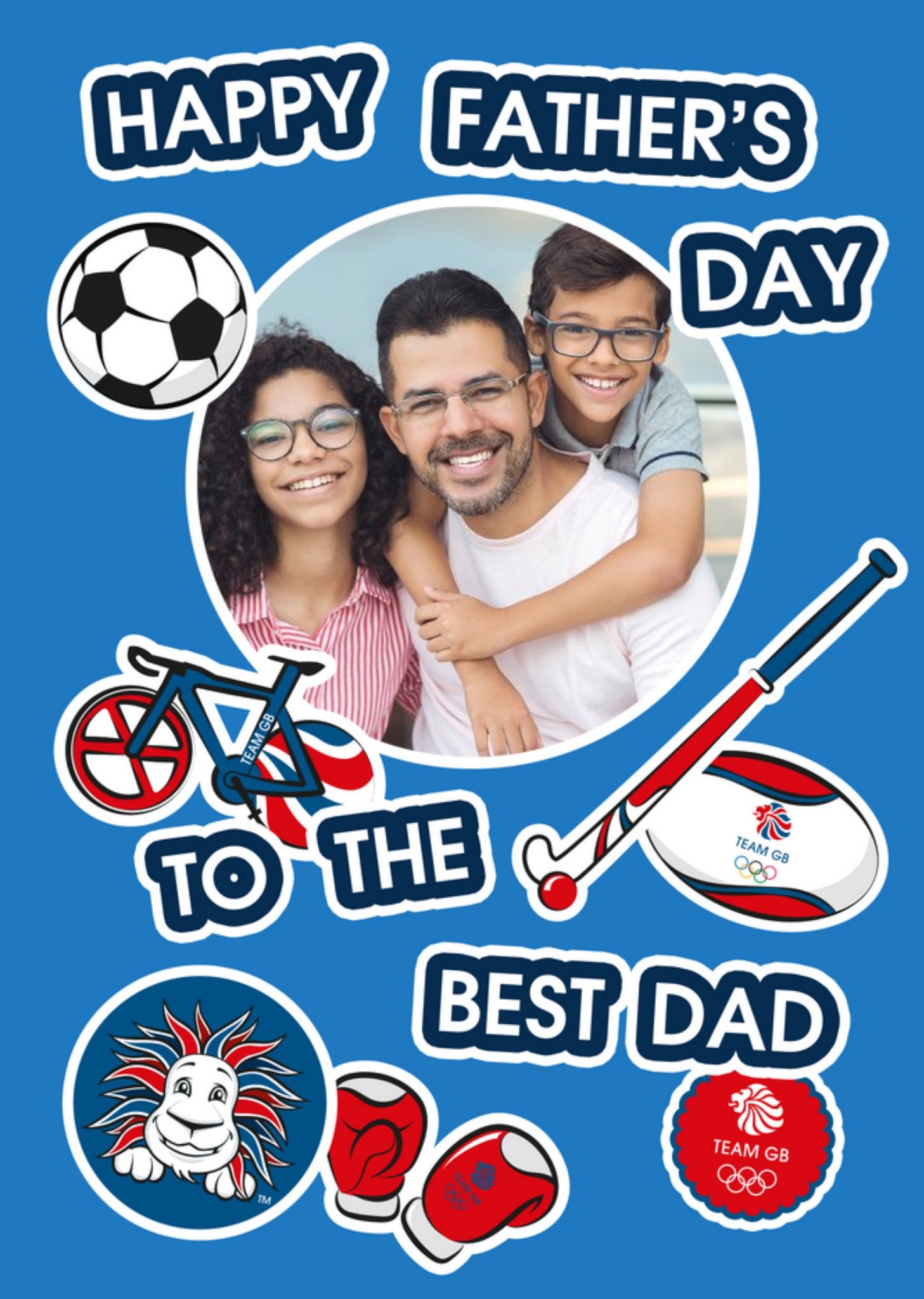 Team Gb A Happy Fathers Day Photo Upload Card Ecard