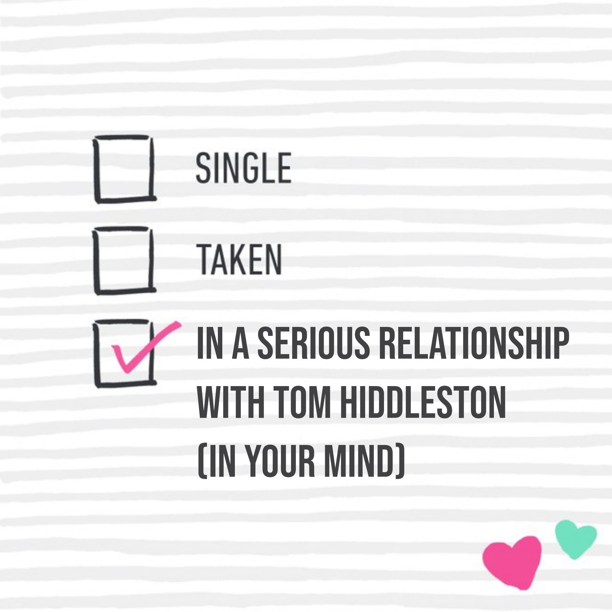 Moonpig In A Serious Relationship With Tom Hiddleston Funny Personalised Birthday Card, Large