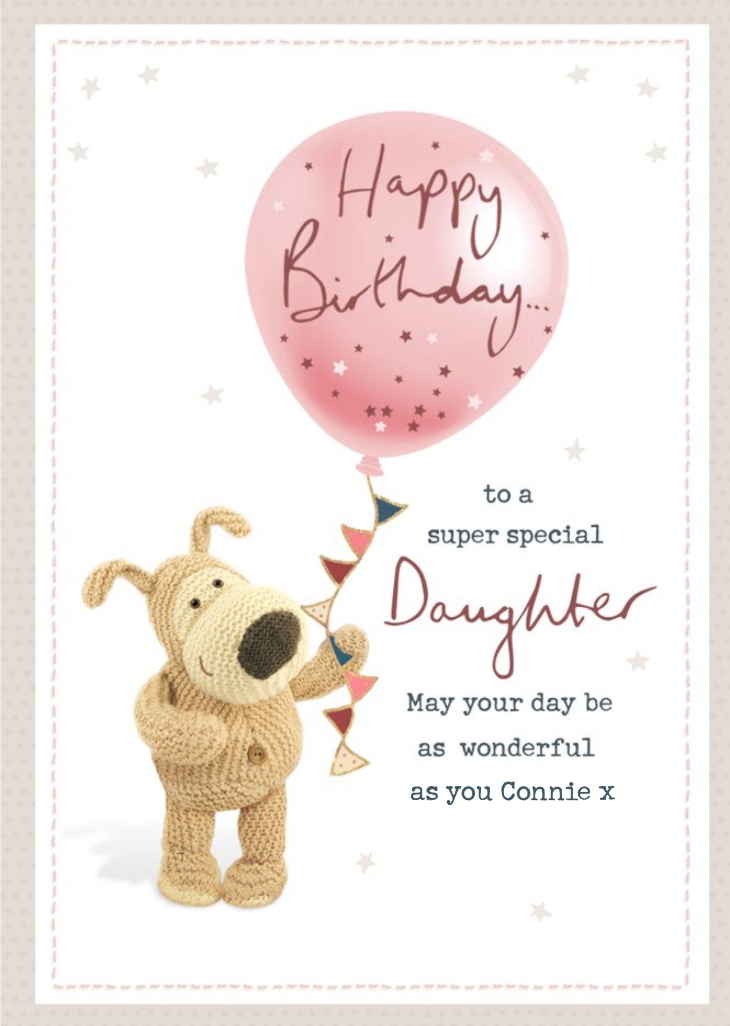 Boofle Super Special Daughter Birthday Card, Large