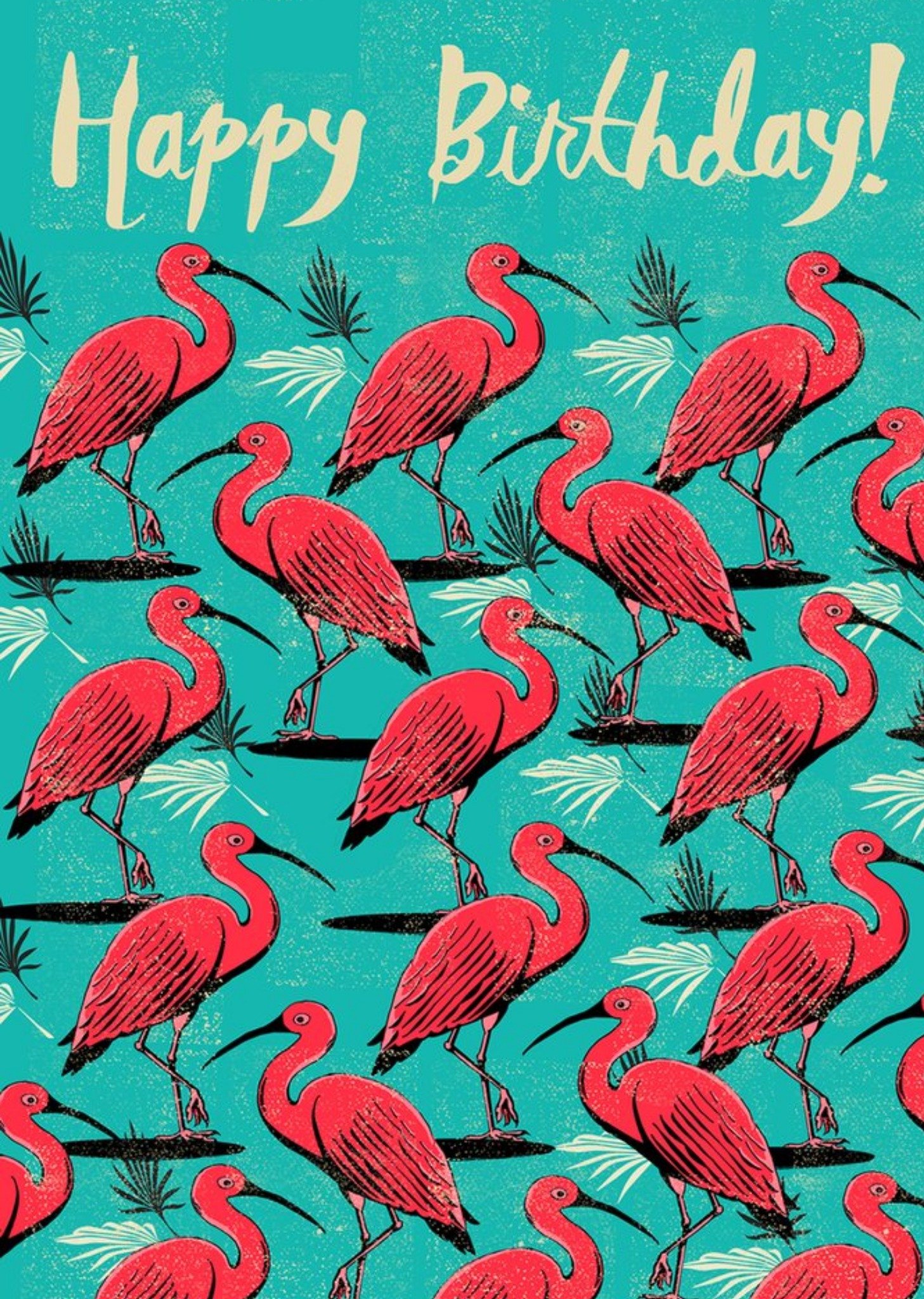 Moonpig Flamingo Happy Birthday Card Ecard