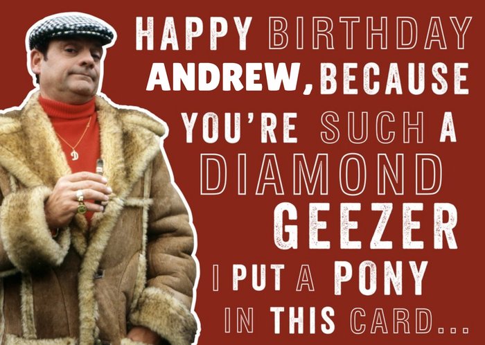 Only Fools And Horses Birthday card - A Diamond Geezer