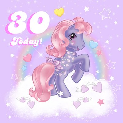 My Little Pony Personalised Number Birthday Card