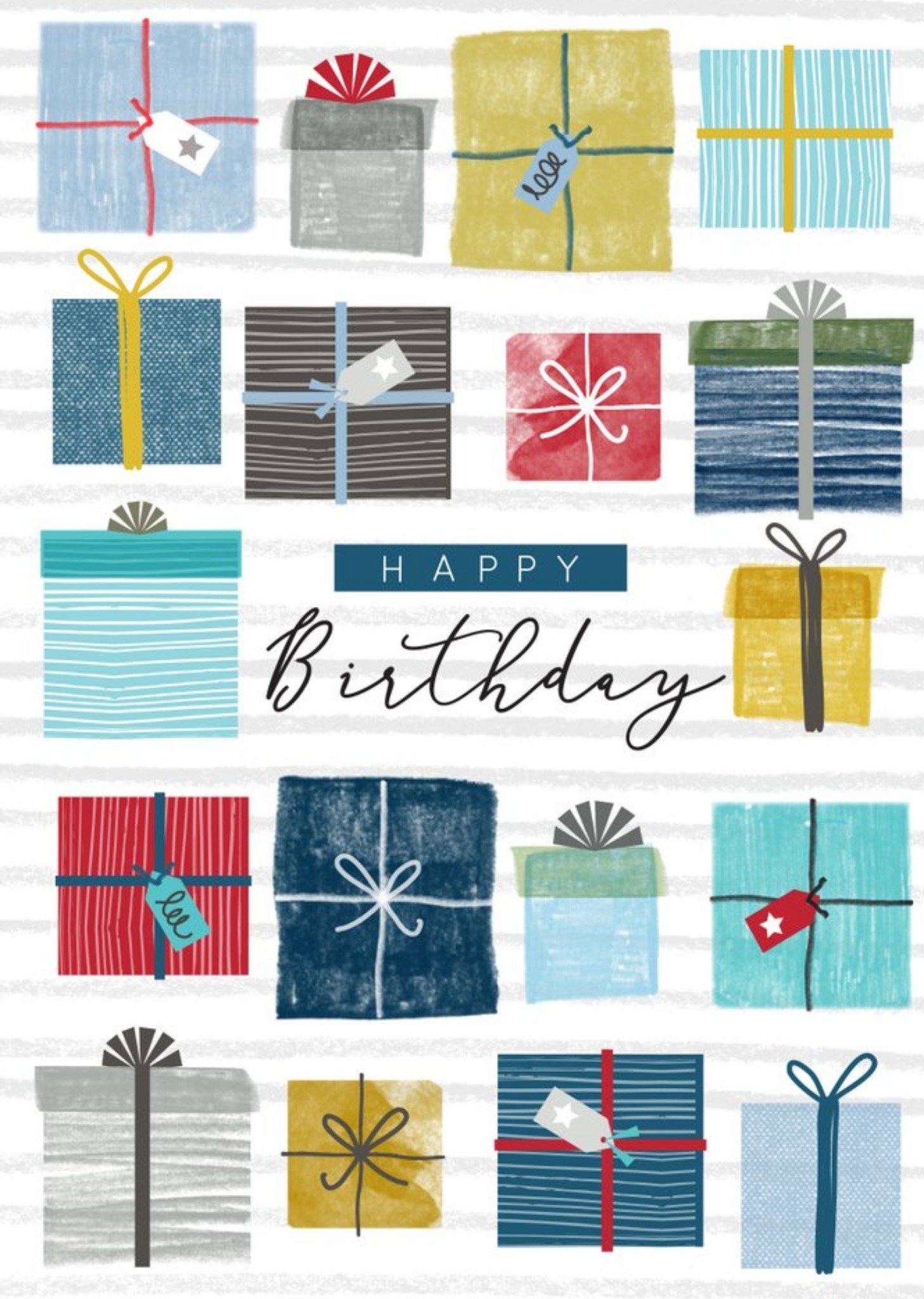 Modern Present Birthday Card Ecard