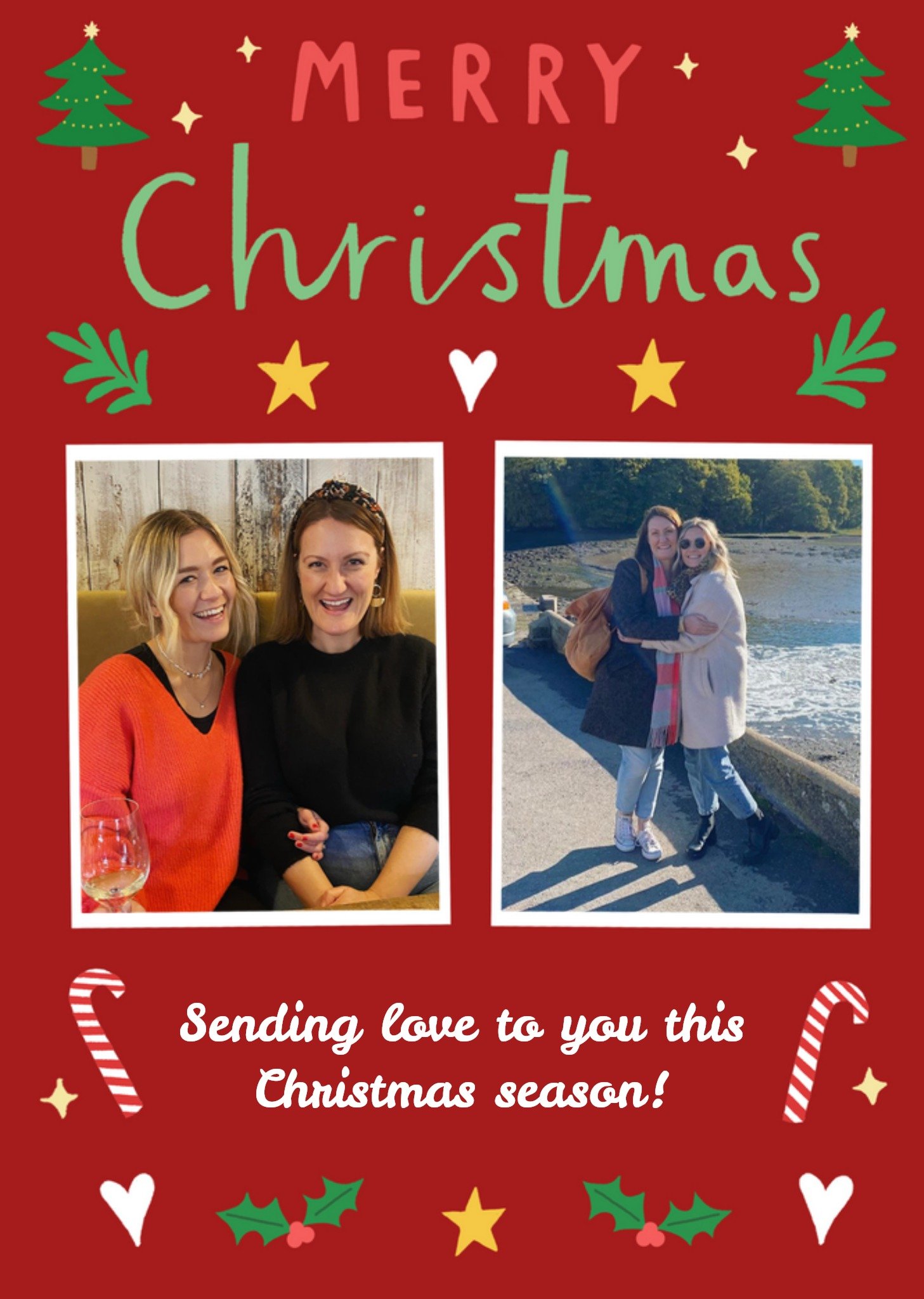 Moonpig Merry Christmas Photo Upload Card, Large