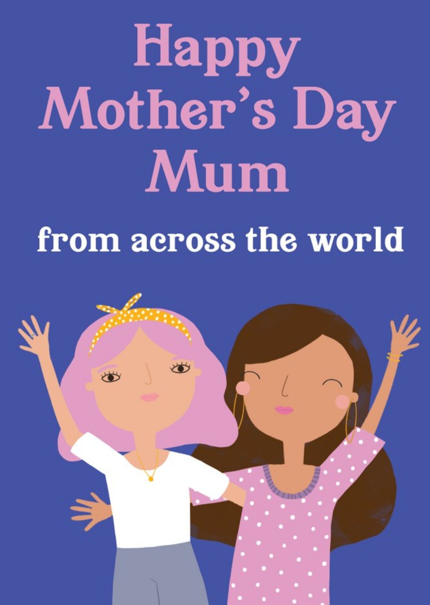Moonpig Paperlink Choose Joy Happy Mother's Day Mum From Across The World Card Ecard