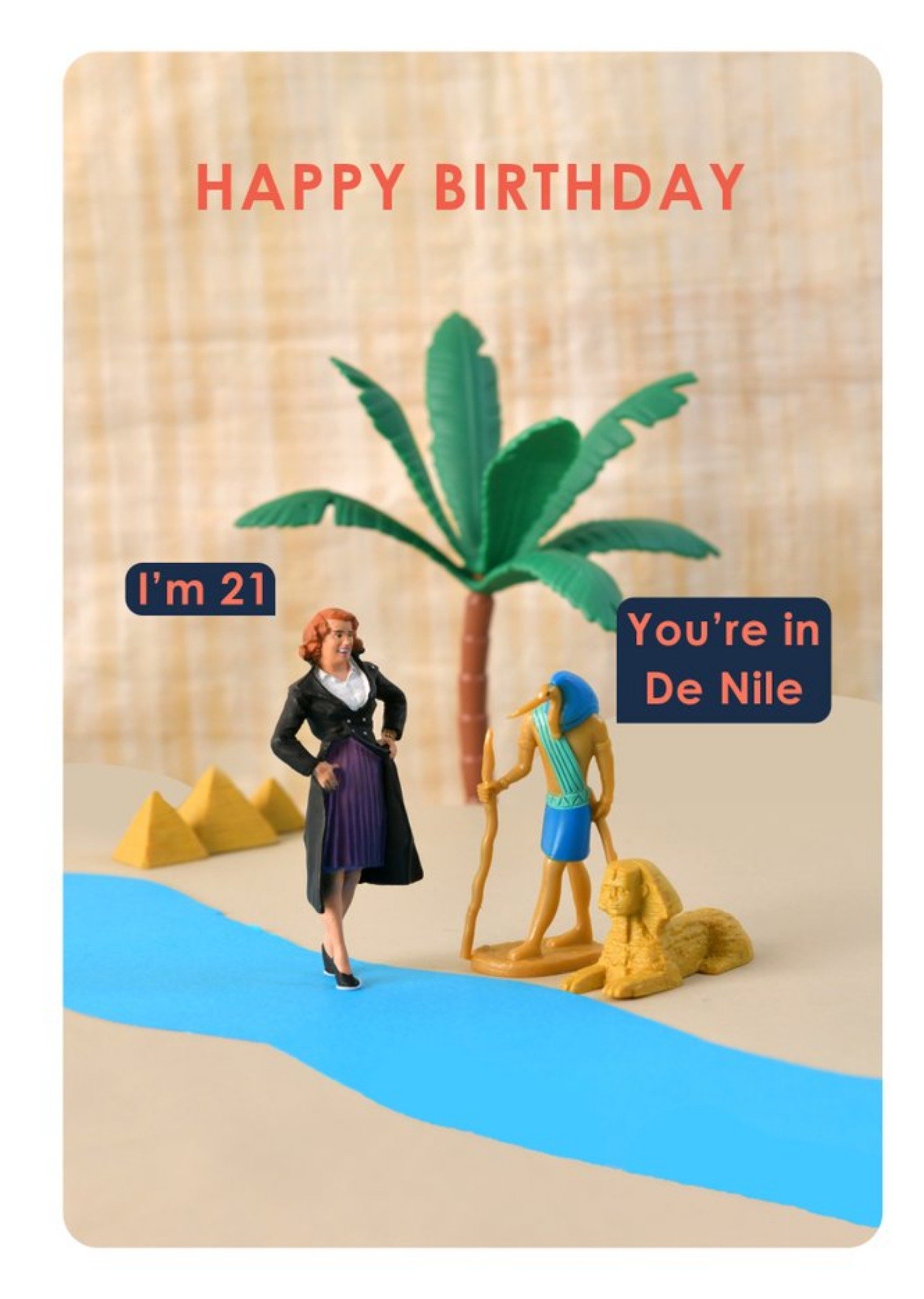 Moonpig Funny You're In De Nile Birthday Card, Large