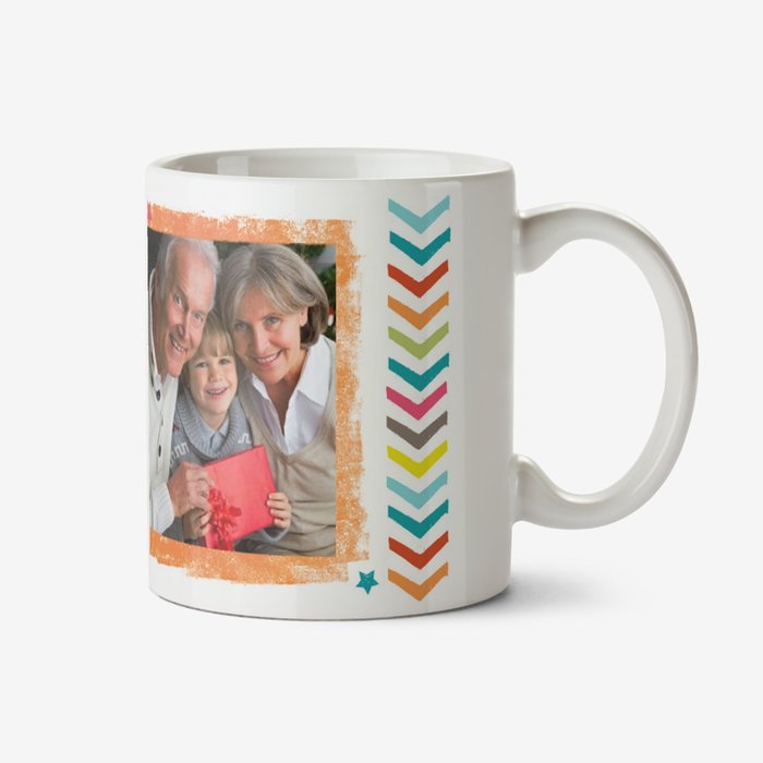 Happy Birthday 60th Multicoloured Photo Upload Mug