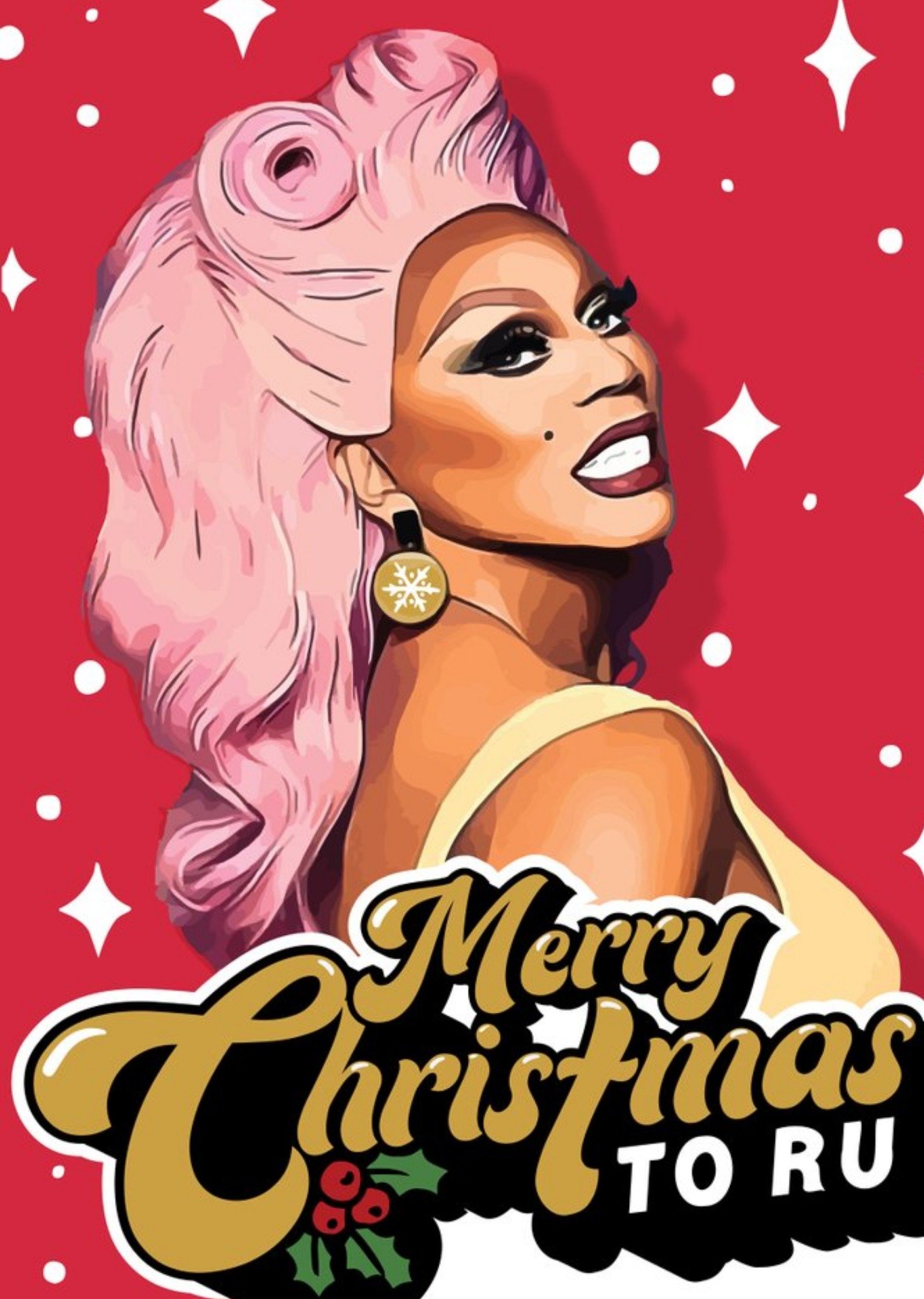 Mrs Best Ru Paul Merry Christmas To Ru Christmas Card Ecard