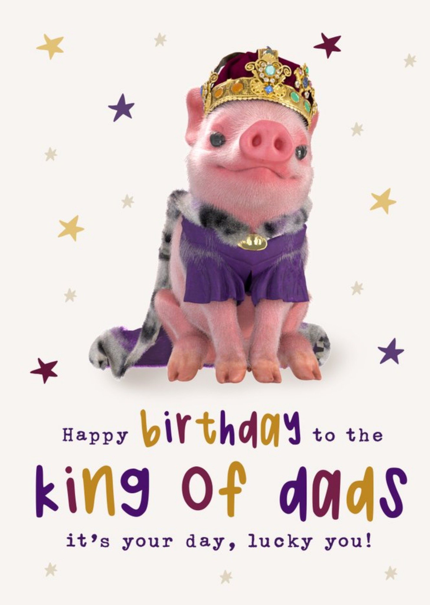 Exclusive King Of Dads  Birthday Card Ecard