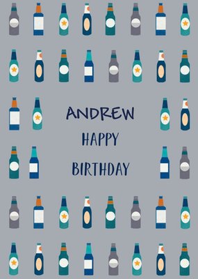 UK Greetings Camden Graphics Alcohol Beer Birthday Card