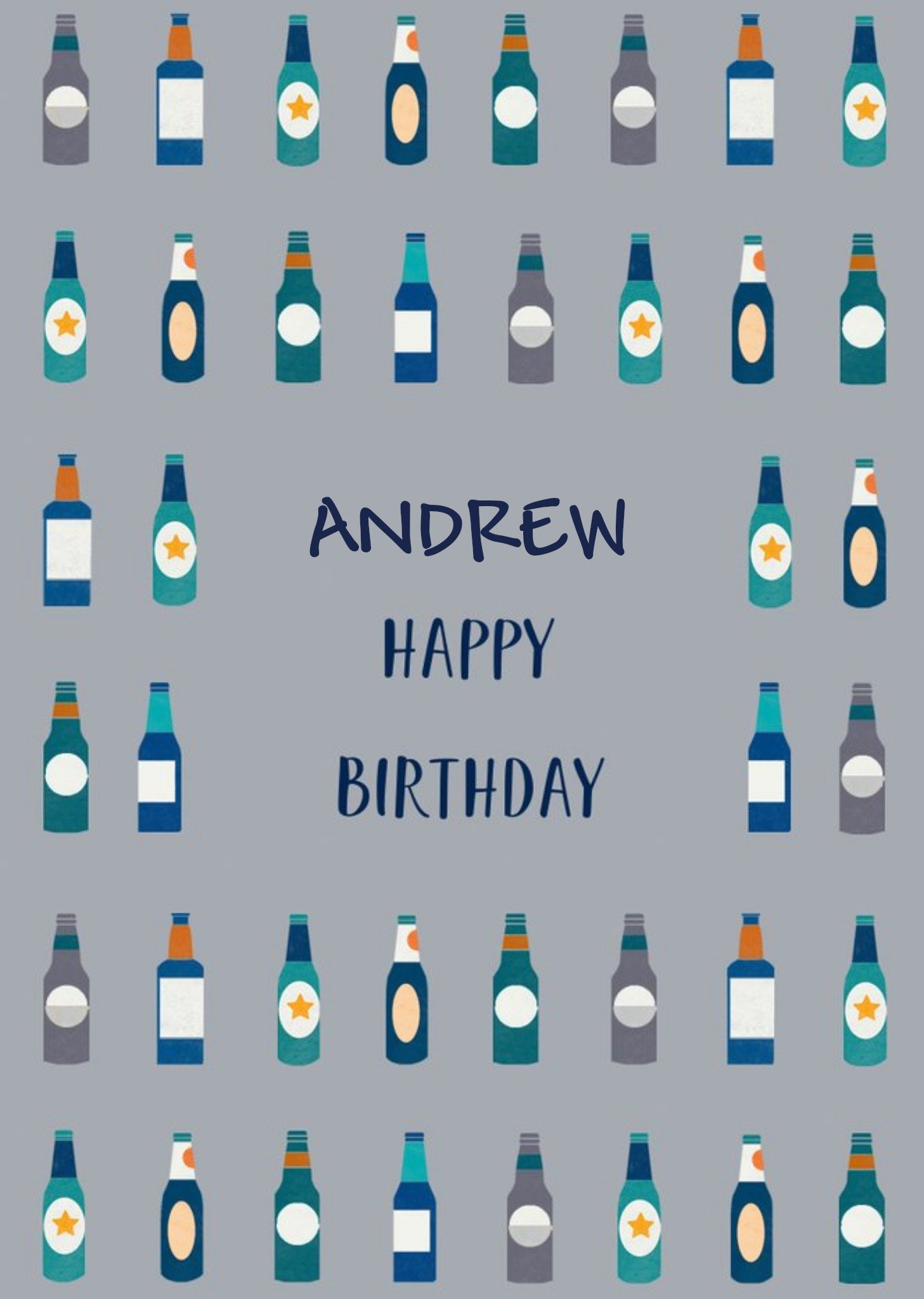 Moonpig Uk Greetings Camden Graphics Alcohol Beer Birthday Card, Large