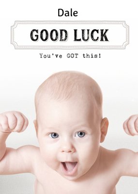 Good Luck Baby Photo Card