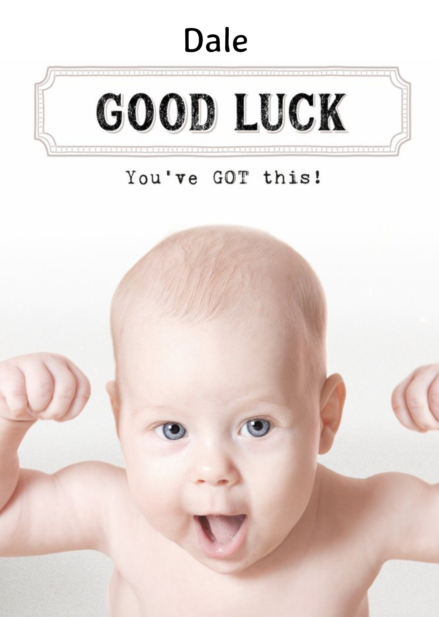 Good Luck Baby Photo Card Ecard