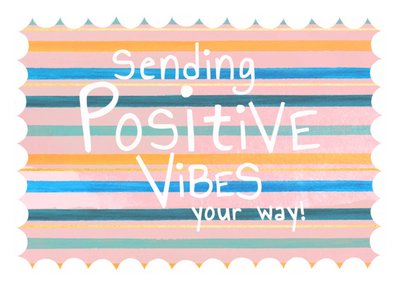 Sending Positive Vibes Your Way Postcard