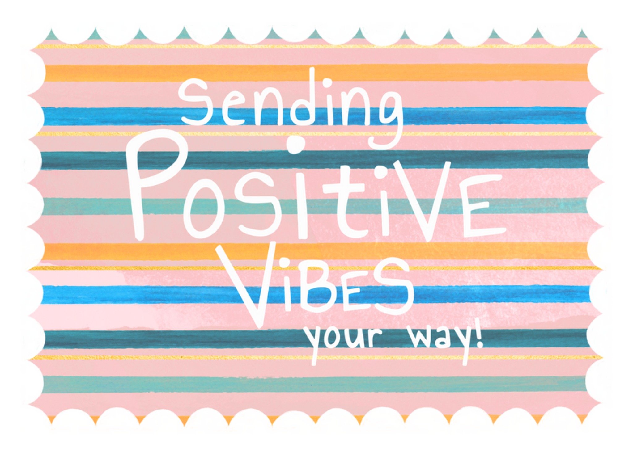 Moonpig Sending Positive Vibes Your Way Postcard