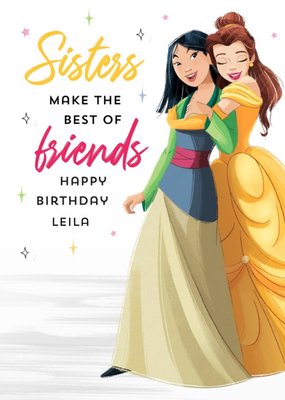Disney Princess Sisters Make The Best Of Friends Birthday Card
