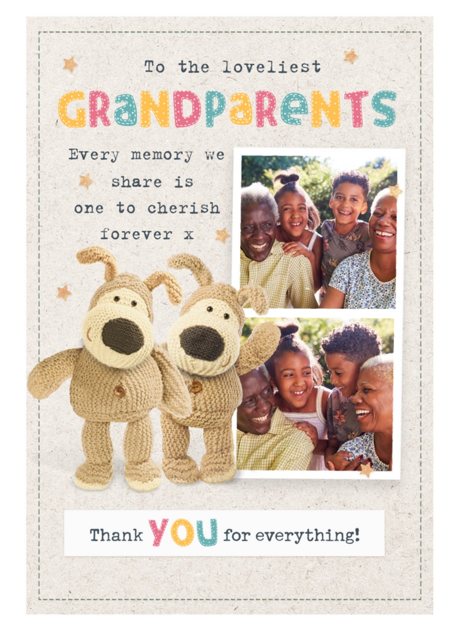 Boofle Sentimental Cute Photo Upload Grandparents Day Card Ecard