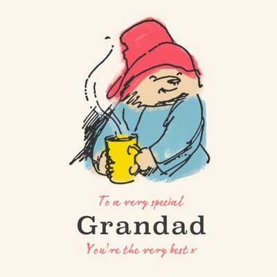 Paddington Bear Father's Day Card for Grandad