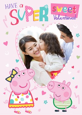 Peppa Pig Super Sweet Valentines Photo Card