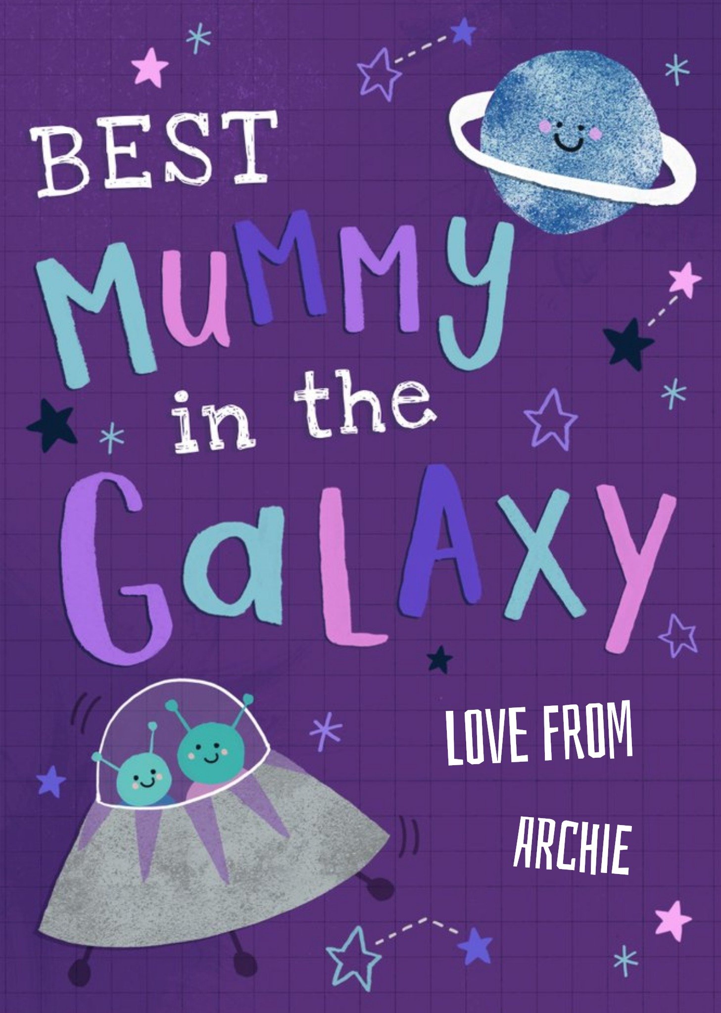 Hooray For Today Best Mummy In The Galaxy Mother's Day Card