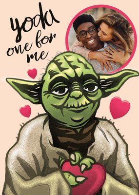 Star Wars Funny Yoda One For Me Valentines Day Card