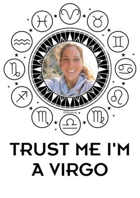 Astrology Star Signs Personalised Virgo Photo Upload T Shirt
