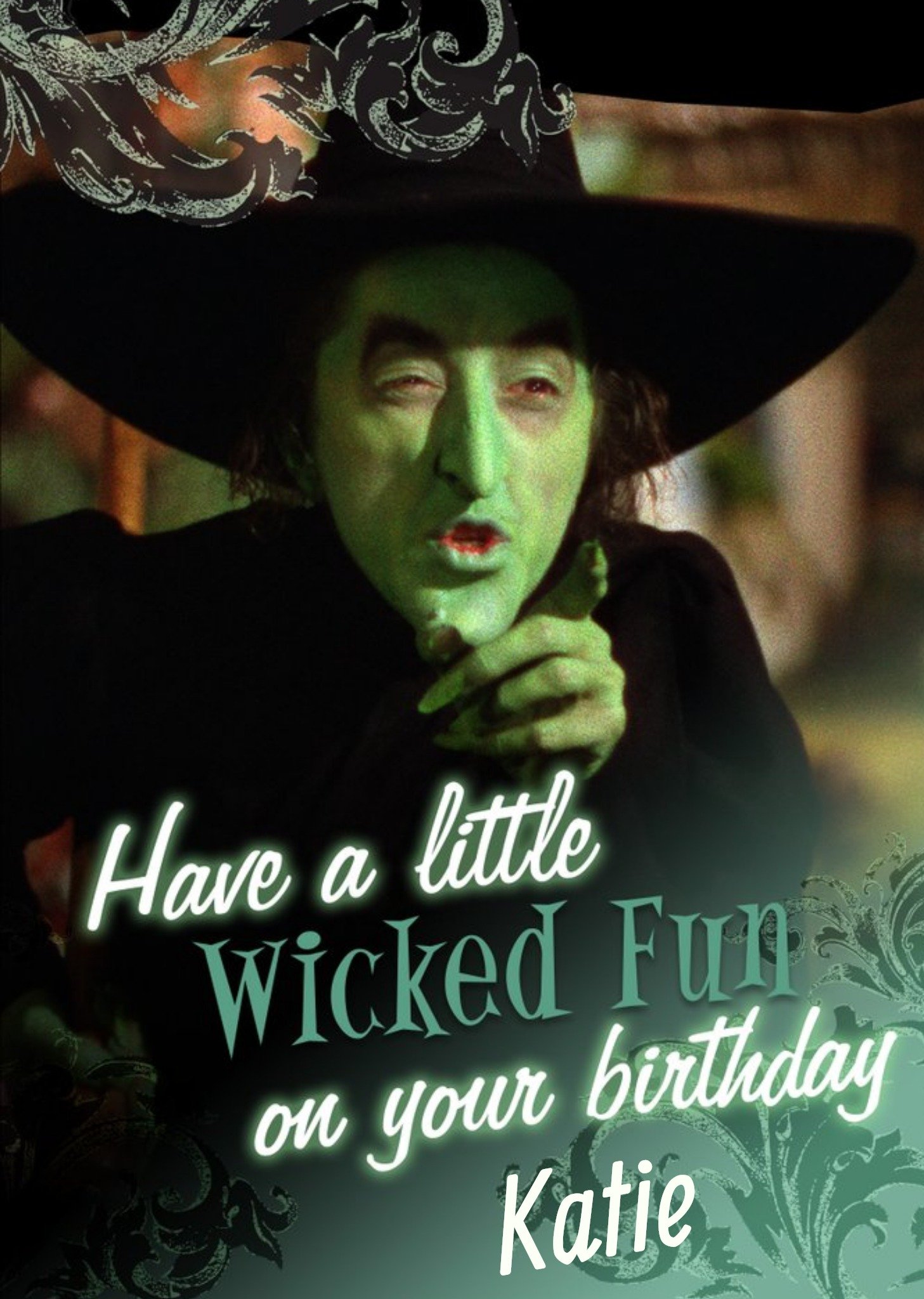 Moonpig The Wizard Of Oz Have A Wicked Fun Birthday Card, Large