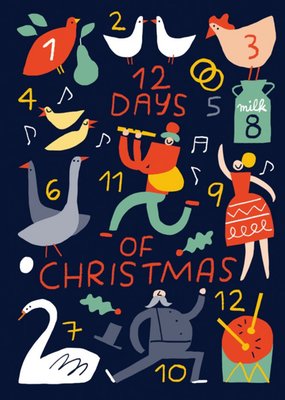 12 Days Of Christmas Card