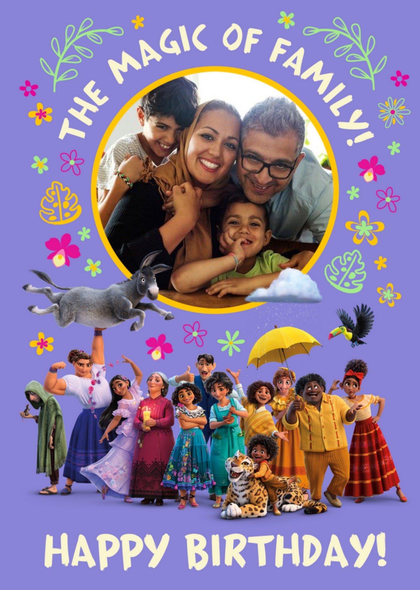 Disney Ecanto The Magic Of Family Photo Upload Birthday Card Ecard