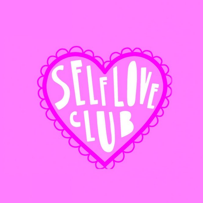 Illustrated Pink Outline Type Valentines Card