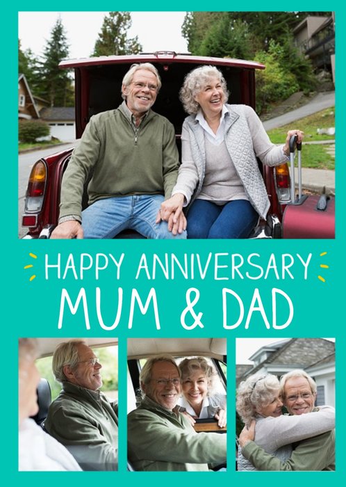 Anniversary Card For Mam & Dad