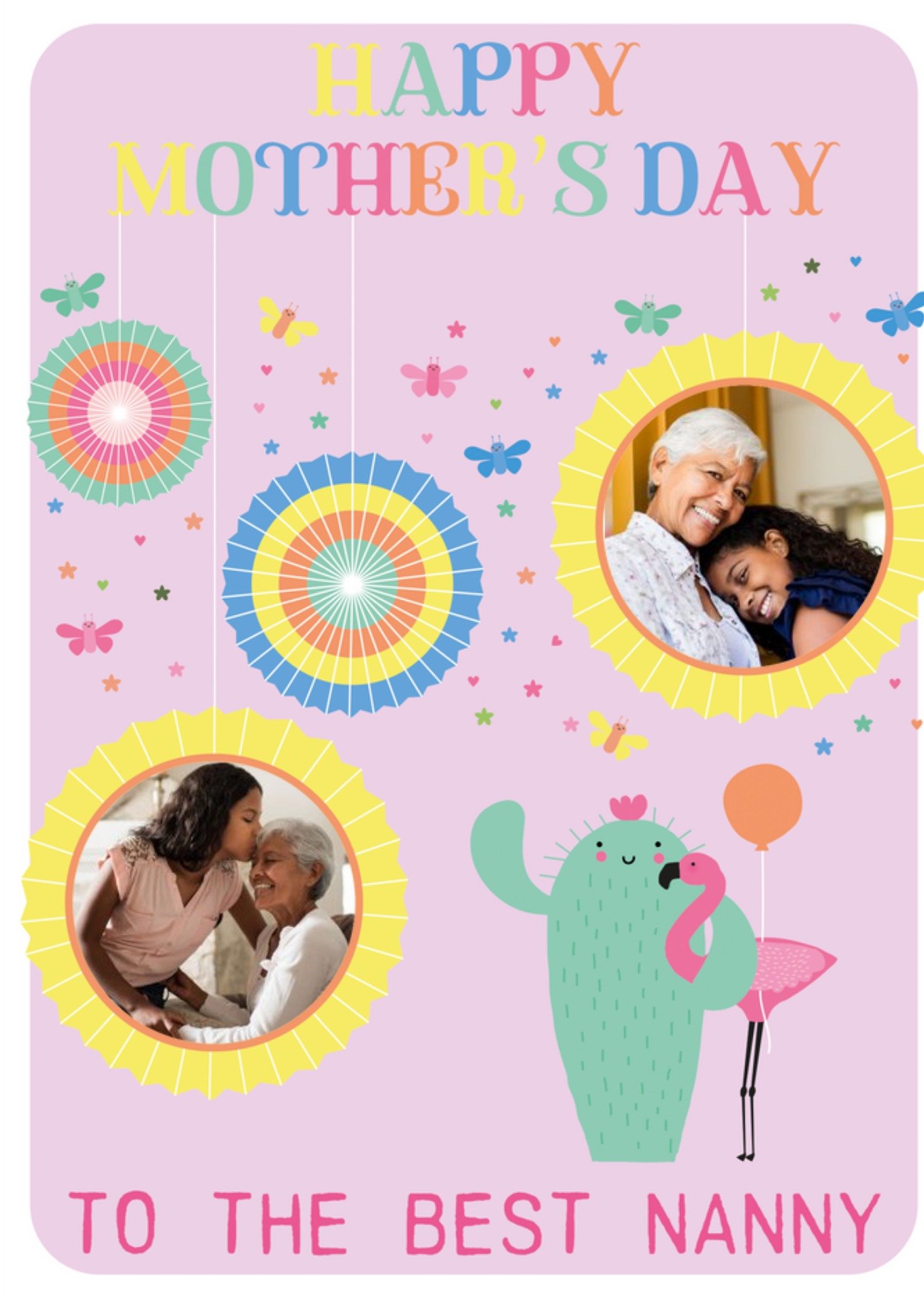 Hola Happy Illustrated To The Best Nanny Mothers Day Card Ecard