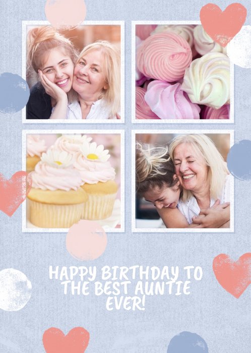 Best Auntie Ever Photo Upload Birthday Card
