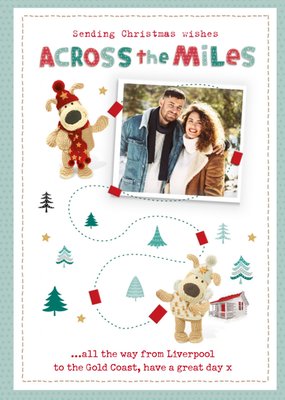 Boofle Photo upload Christmas Card Sending Christmas Wishings Across the Miles