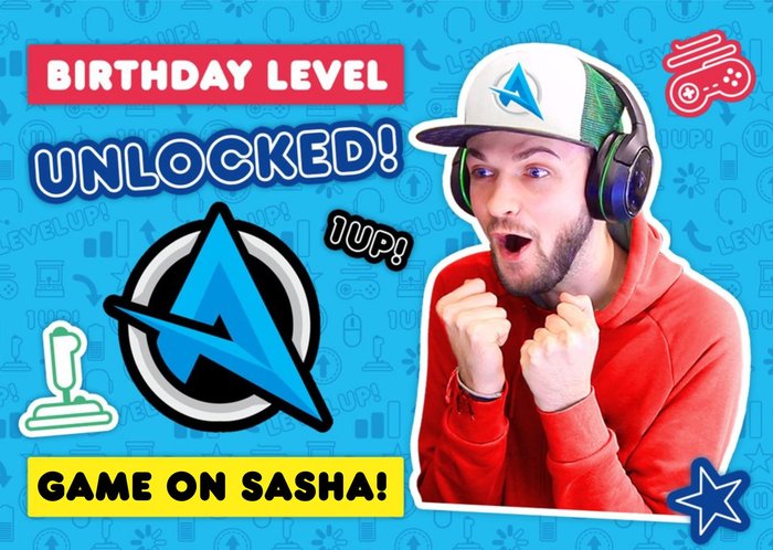 Ali A Gamers Birthday Level Unlocked Game On Happy Birthday Card