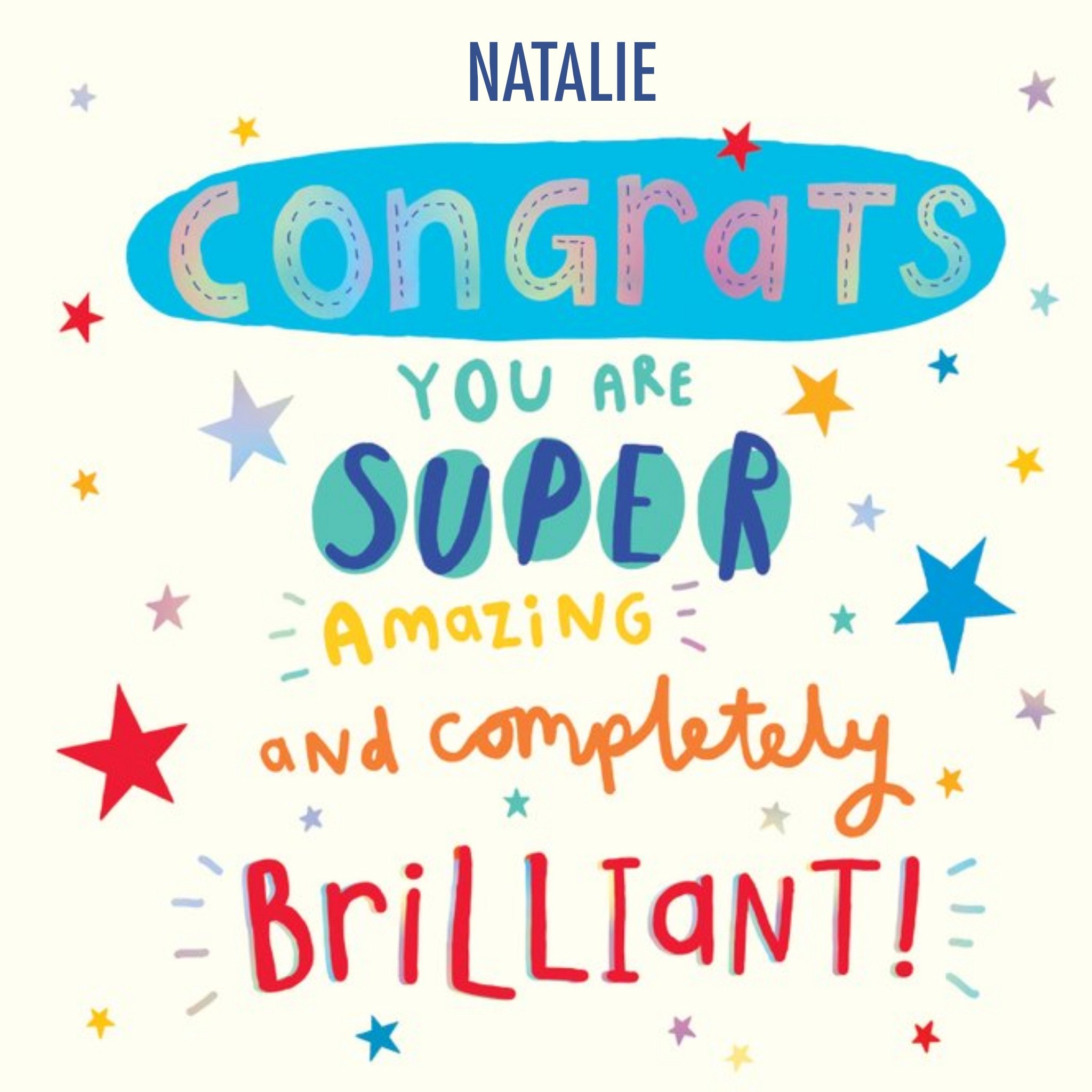 Clintons Congrats Super Amazing And Completely Brilliant Card, Square