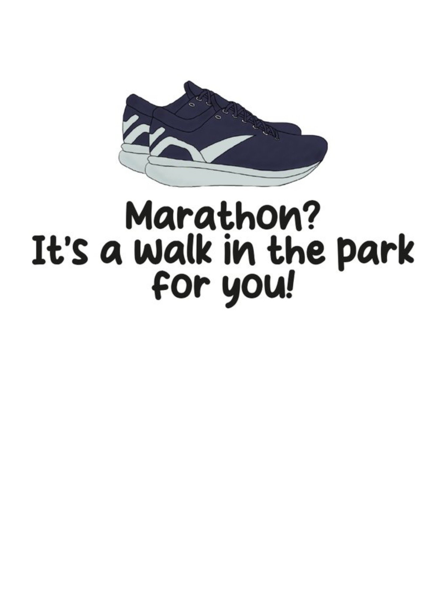Moonpig Marathon? It's A Walk In The Park For You Card Ecard