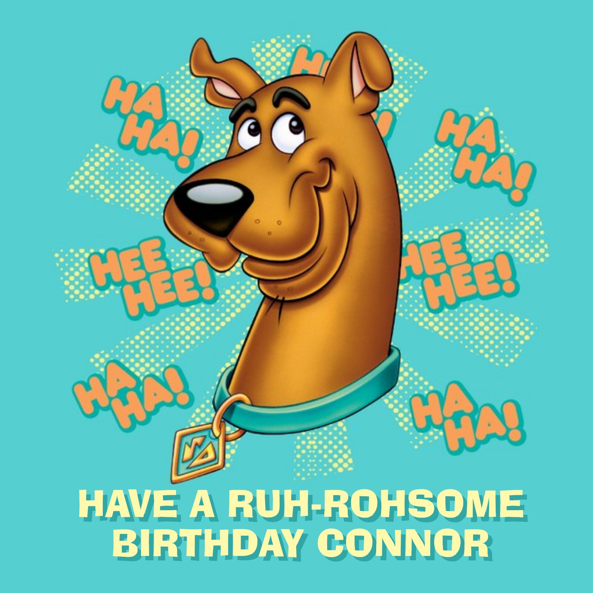 Other Scooby Doo Personalised Happy Birthday Card, Square