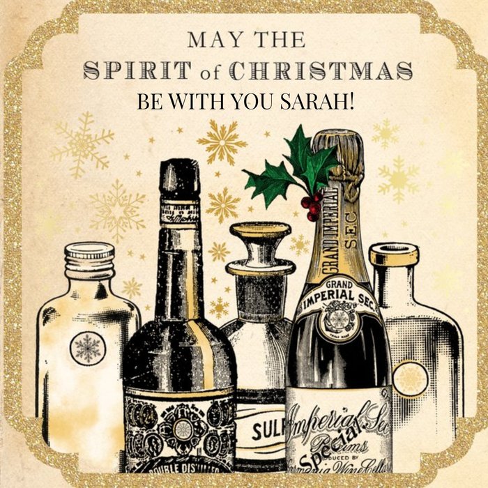 Spirit Of Christmas Personalised Card