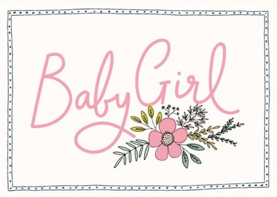 Bees Knees Baby Girl Card