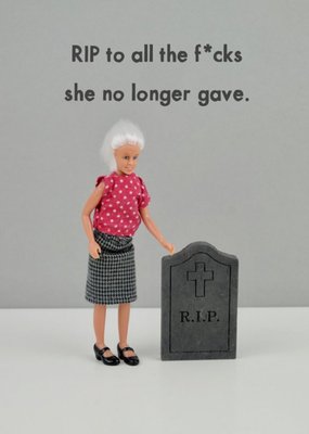 Funny Photographic Female Figurine Rude Humour Card