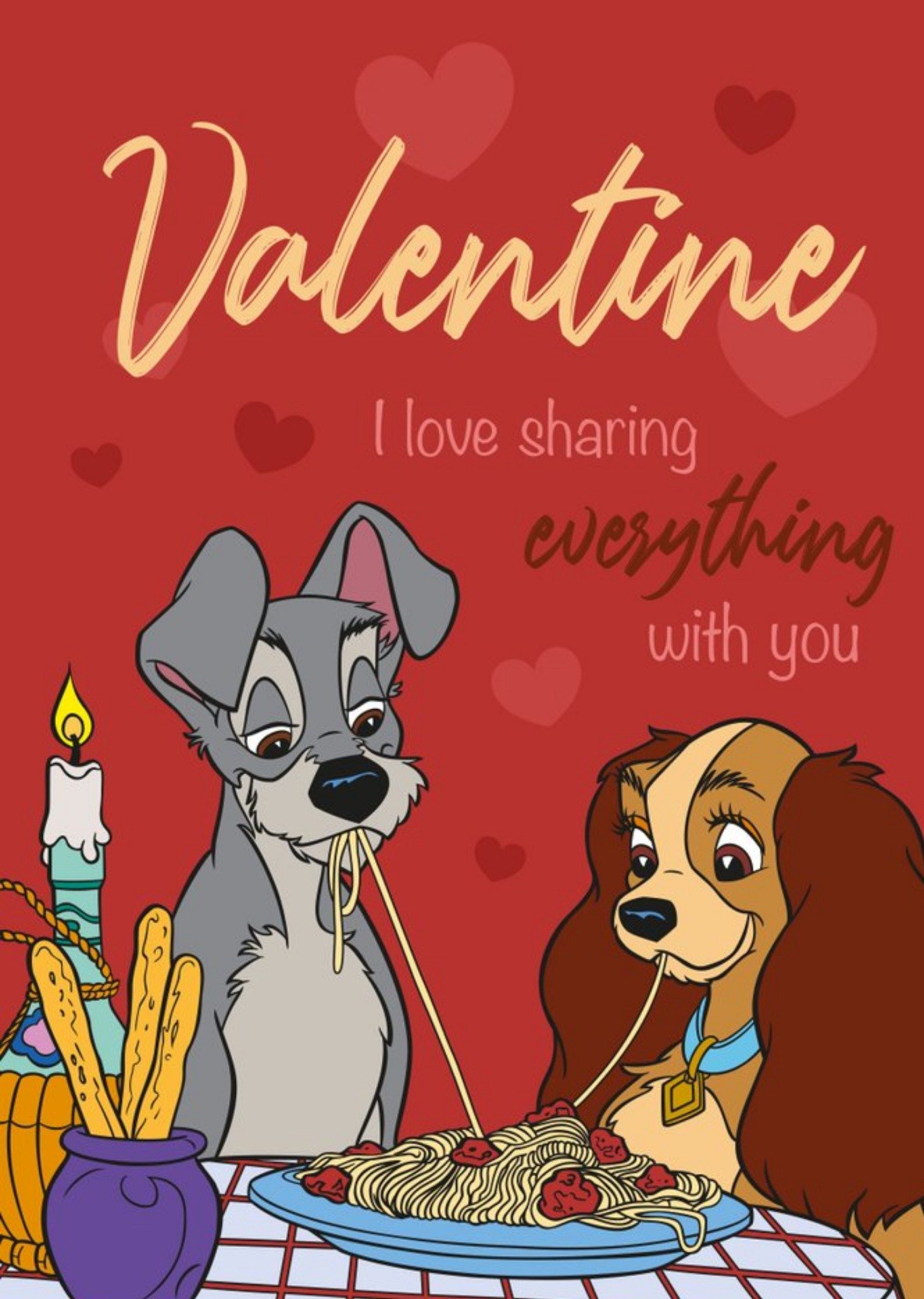 Disney Lady And The Tramp Valentines Day Card Ecard