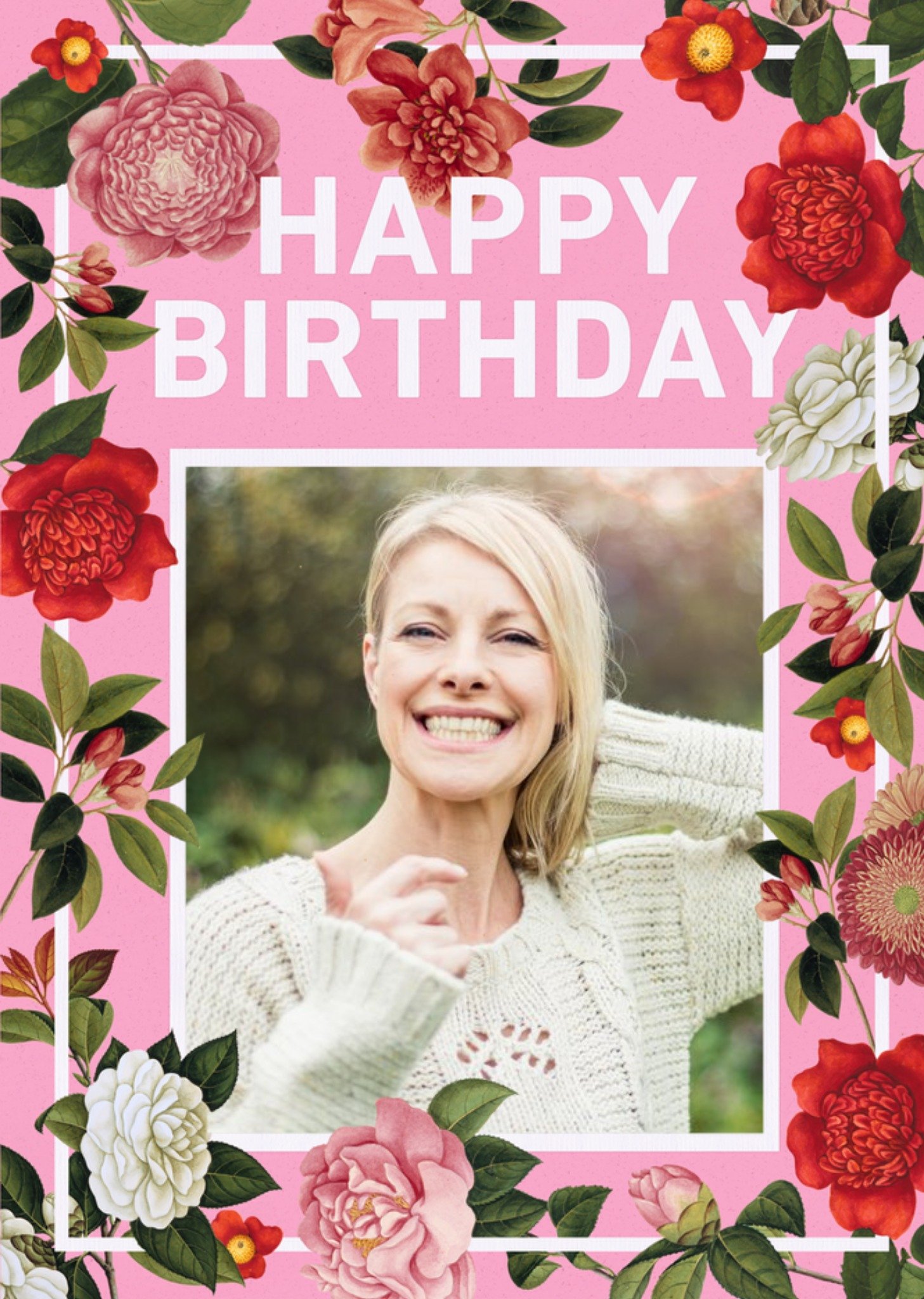 The Natural History Museum Floral Birthday Photo Upload Card Ecard