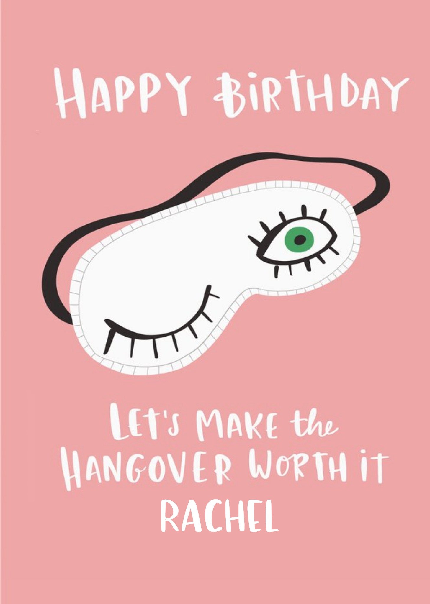 Moonpig Lucy Maggie Make The Hangover Worth It Card, Large