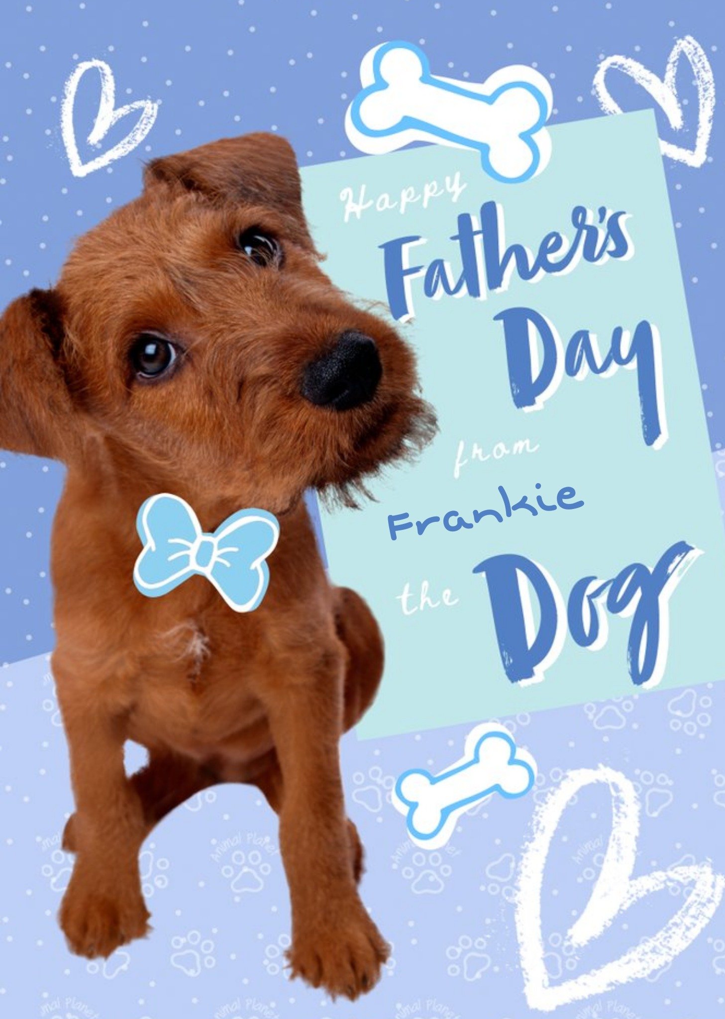 Moonpig Animal Planet Cute From The Dog Father's Day Card, Large